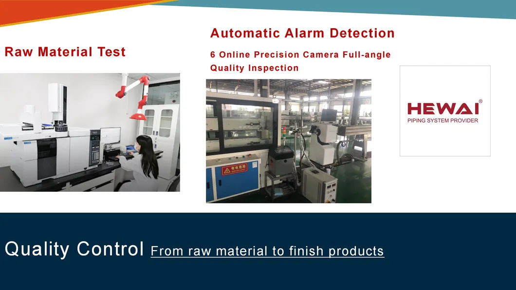 Hewai PVC CPVC UPVC HDPE Pph Plumbing Tube Hose Plastic Corrugated Composite Floor Heating Pert Pipe for Water Gas Irrigation