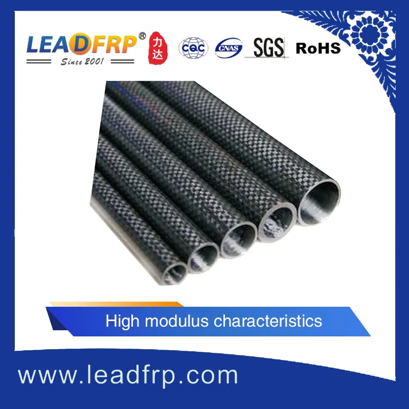 Carbon Fiber Glass Round Pipe Carbon Fiber Square Tube 20mm