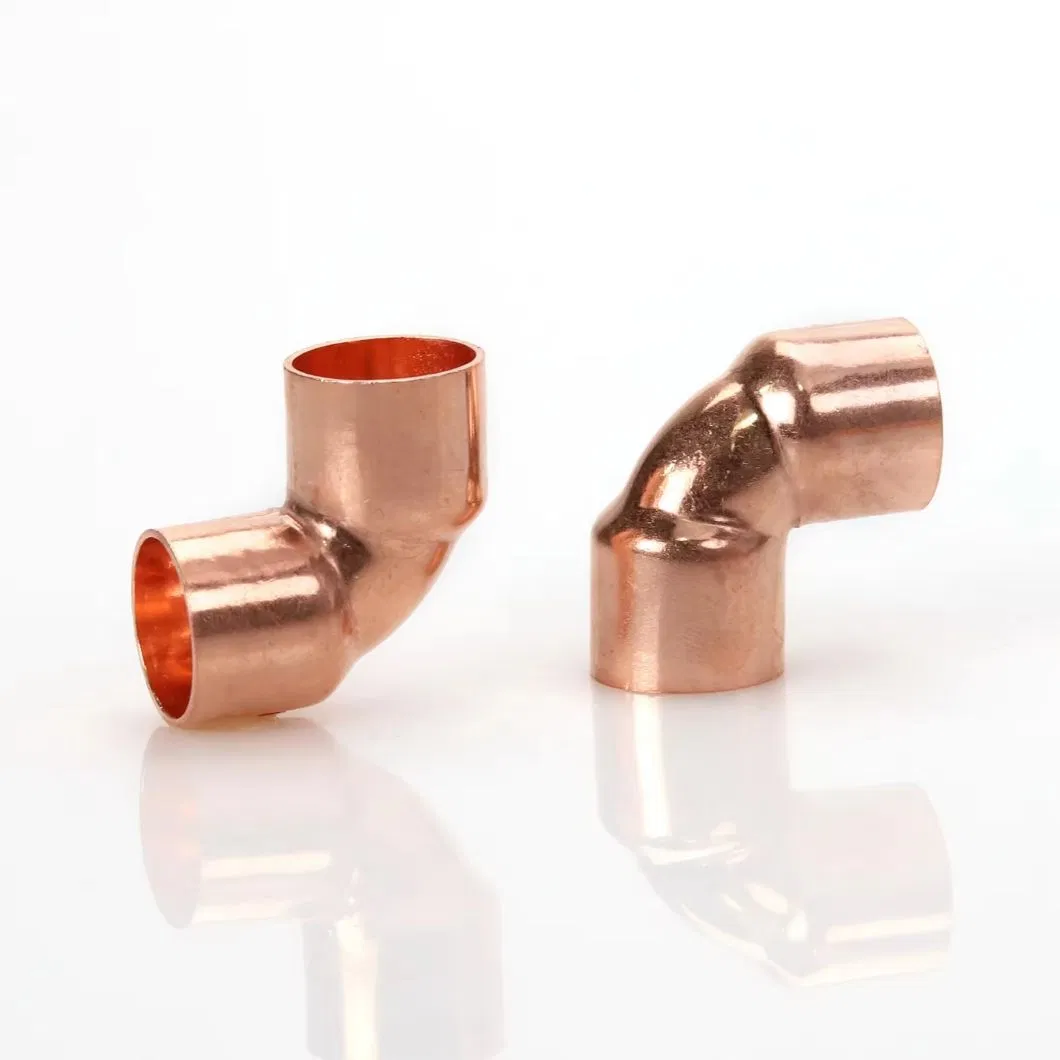 Pipe Fittings Solder Copper Fitting 90 Degree Welding Street Elbow Copper Press Fitting