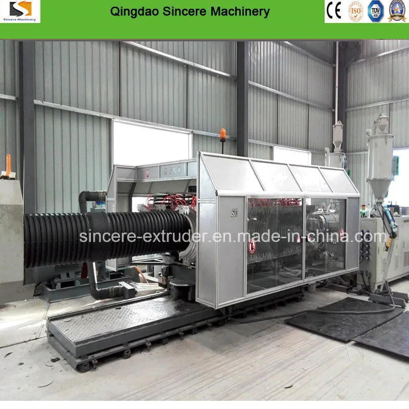 HDPE PP Double Walled Corrugated Water Drainage Pipe Production Line