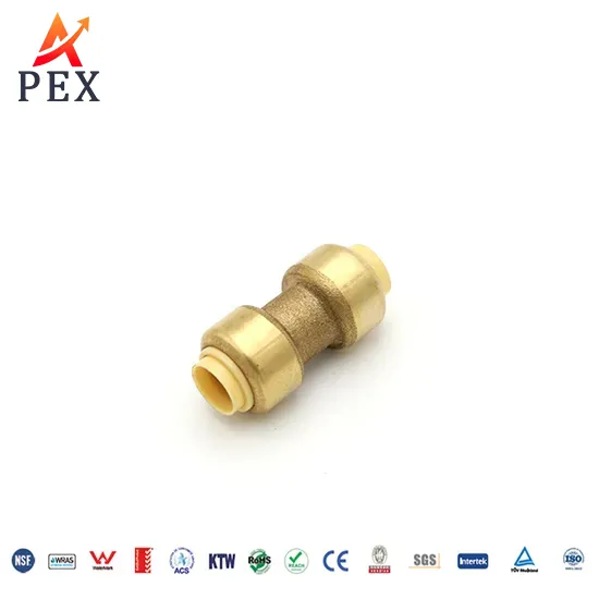 Lead-Free Brass Push to Connect Fitting for Plumbing with Pex Copper Nylon Compatibility, NSF Certif
