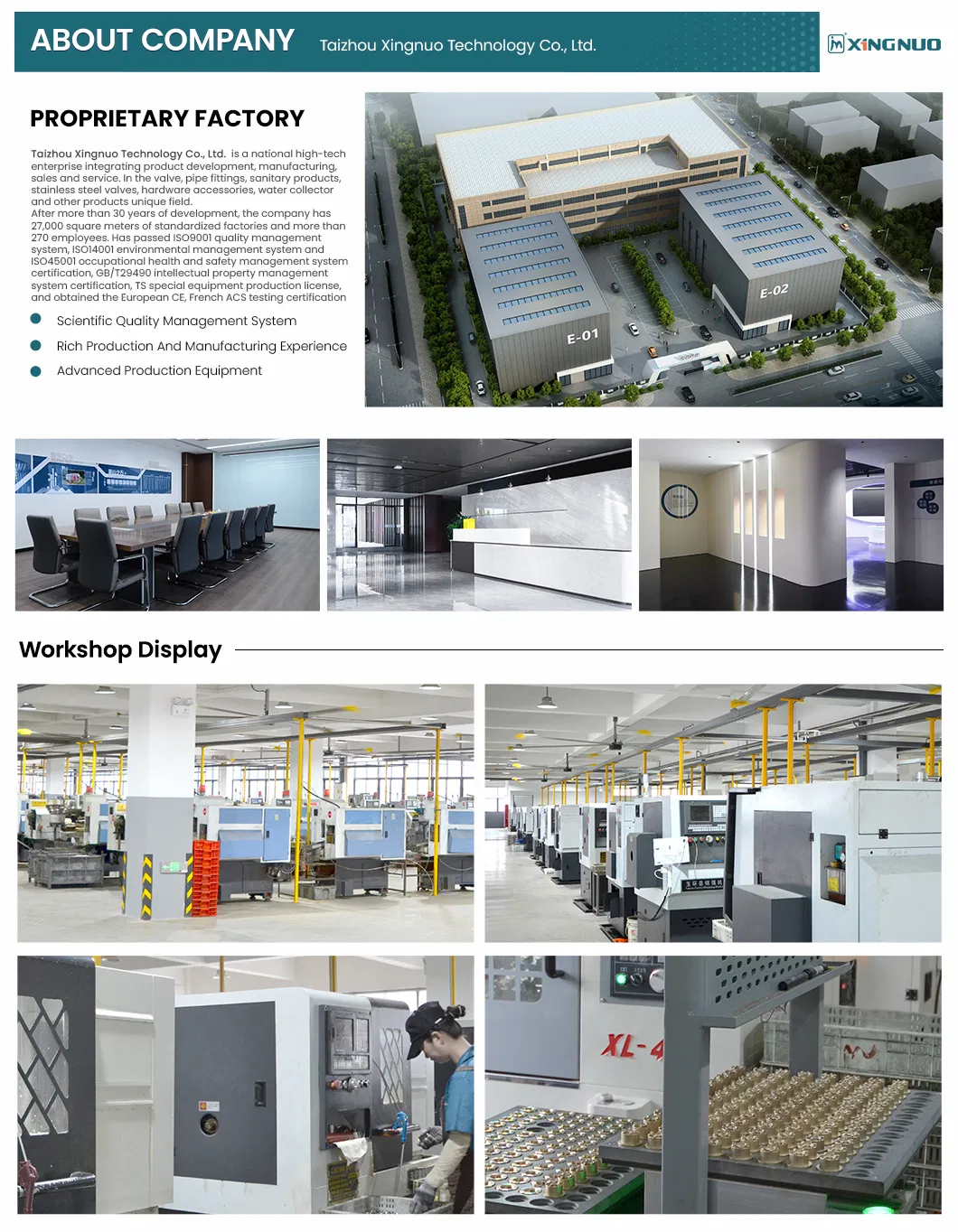 Precision Customized Female 326g Weight Pipe Brass Compression Fitting for Supply Lines