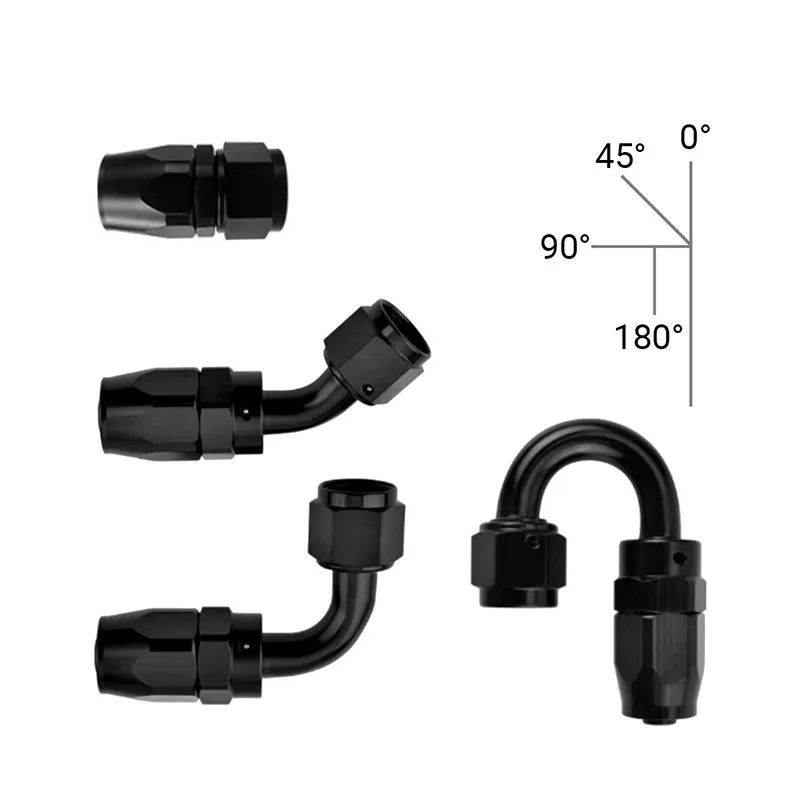 Universal An4 An6 An8 An10 E85 Nylon Brake Hose Oil Line Cooler Pipe Stainless Steel Braided PTFE Fi