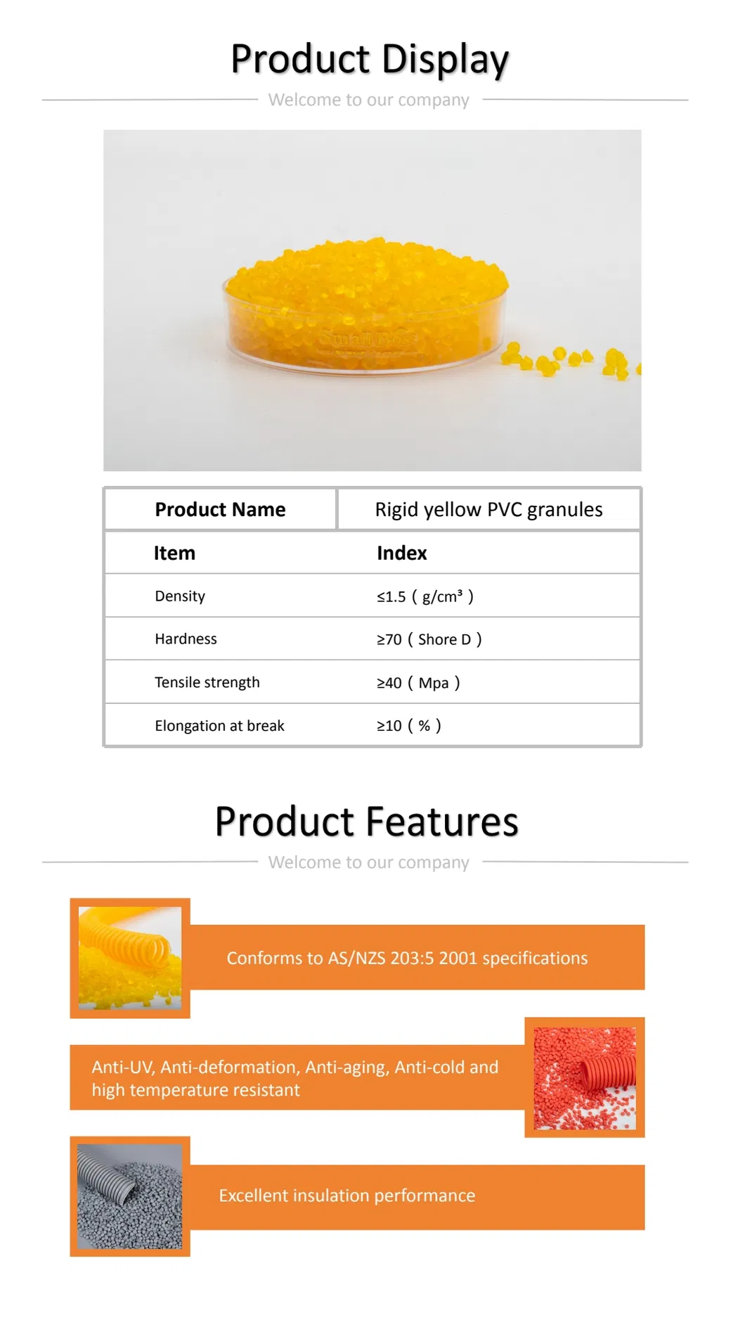 Wrapping Tendons PVC Compound Corrugated Pipe PVC Granules Soft and Hard Coextrusion