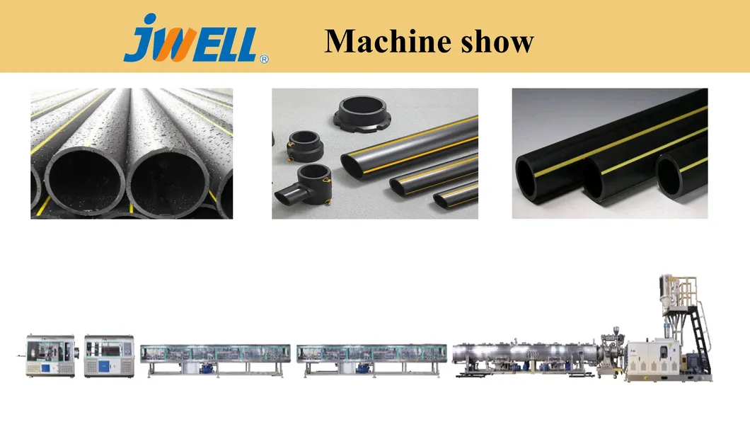 Jwell Single-Layer, Multi-Layer HDPE Water Supply and Drainage Pipe, Gas Pipe, PP Ultra-Silent Pipe Energy Saving and High Speed Extrusion Line