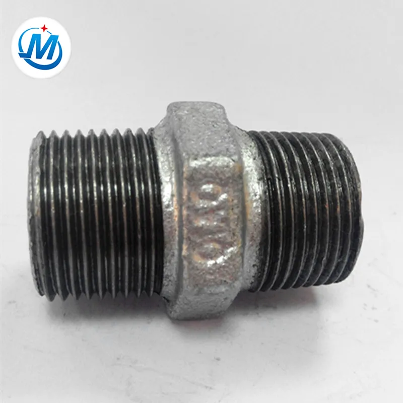 Black Iron Hexagon Nipples Gi Pipe Fitting