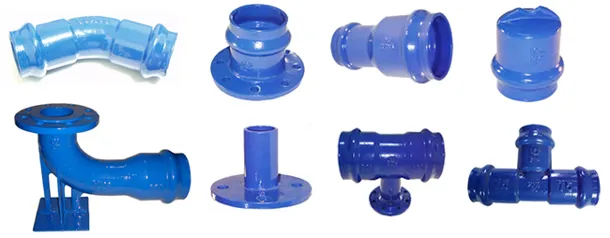 Flanged & Socketed Ductile Iron Fittings for PVC Pipe