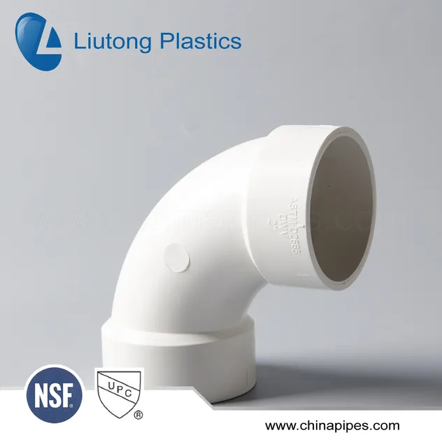 ASTM D2665 Standard Plastic (UPVC/PVC) Pipe Fittings for Dwv Drain Water with NSF/Upc (ELBOW, TEE, Y-EE, SOCKET etc.)