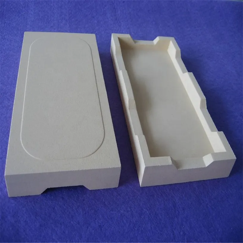Customized Refractory Calcium Stabilized Zirconia Zro2 Ceramic Saggar Tray for Pipe Furnace