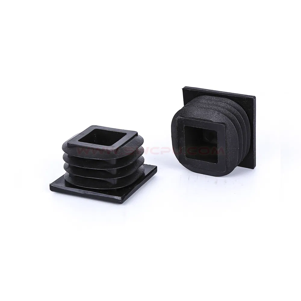 Custom-Made Nylon Pipe & Bottle Plugs Plastic Screw End Caps Small Black Plastic Caps