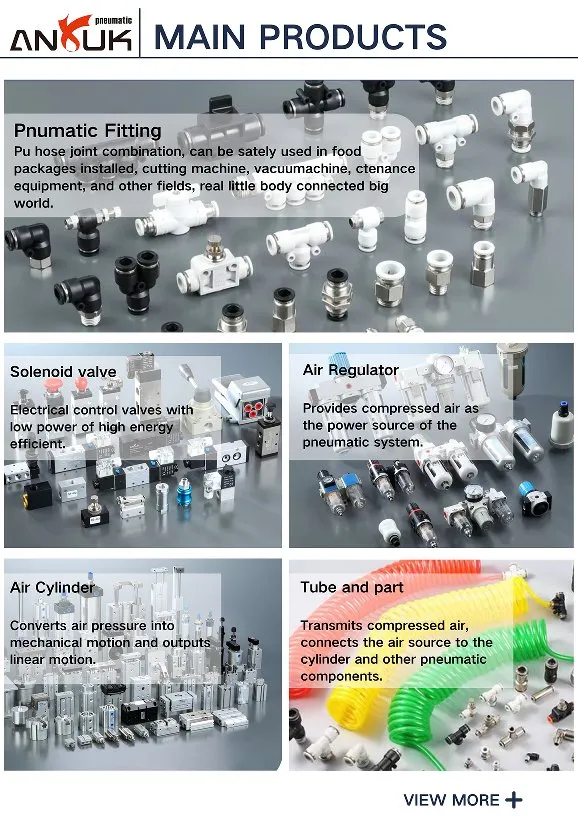 Anruk One Touch Fittings Plastic Pneumatic Quick Connect Wholesale Customized