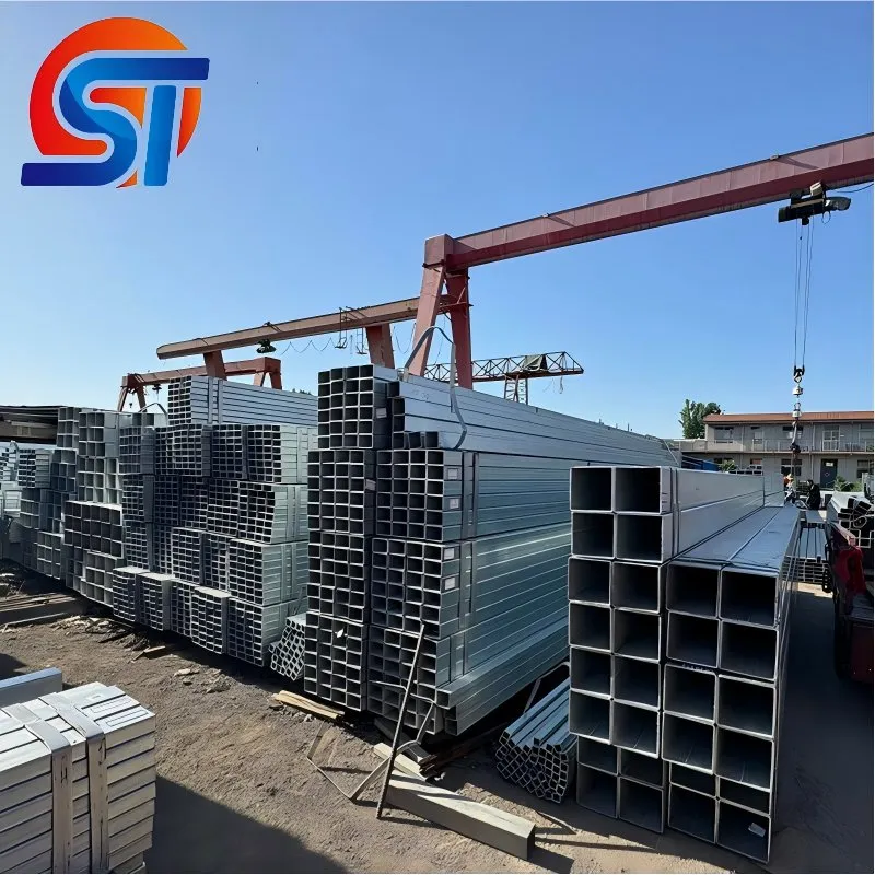 ASTM Standard ERW Galvanized Steel Pipe 50*50 Square Tube Rectangular 100*100 Iron Tube Welded 6m 12