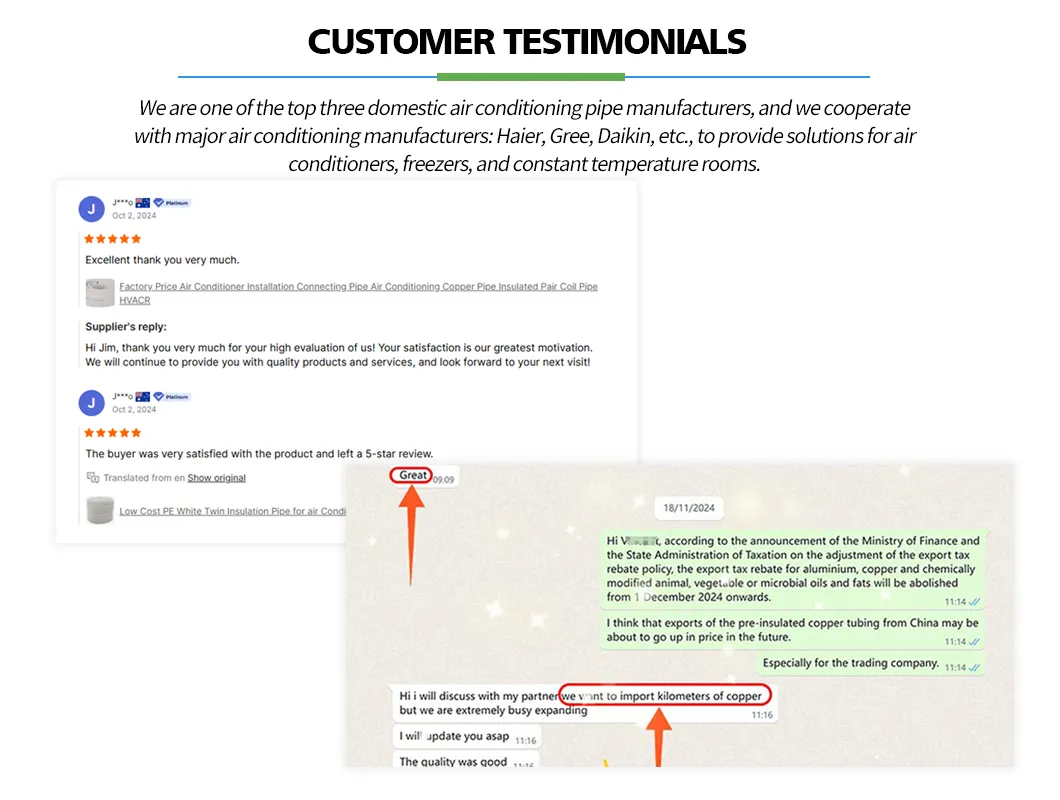 Double-Wall Corrugated PE Pipe Copper Tubing Flexible PVC Corrugated Pipe PE Corrugated Copper Pipe