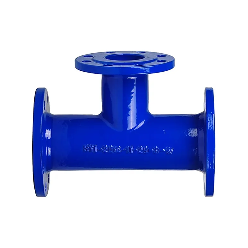 Jsp ISO2531 Ductile Iron Double Socket Tee with Flanged Branch Di Pipe Fitting Flanged Water Ductile