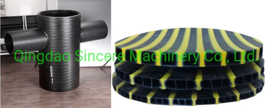 PE HDPE Large Diameter Hollow Wall Winding Pipe Production Line