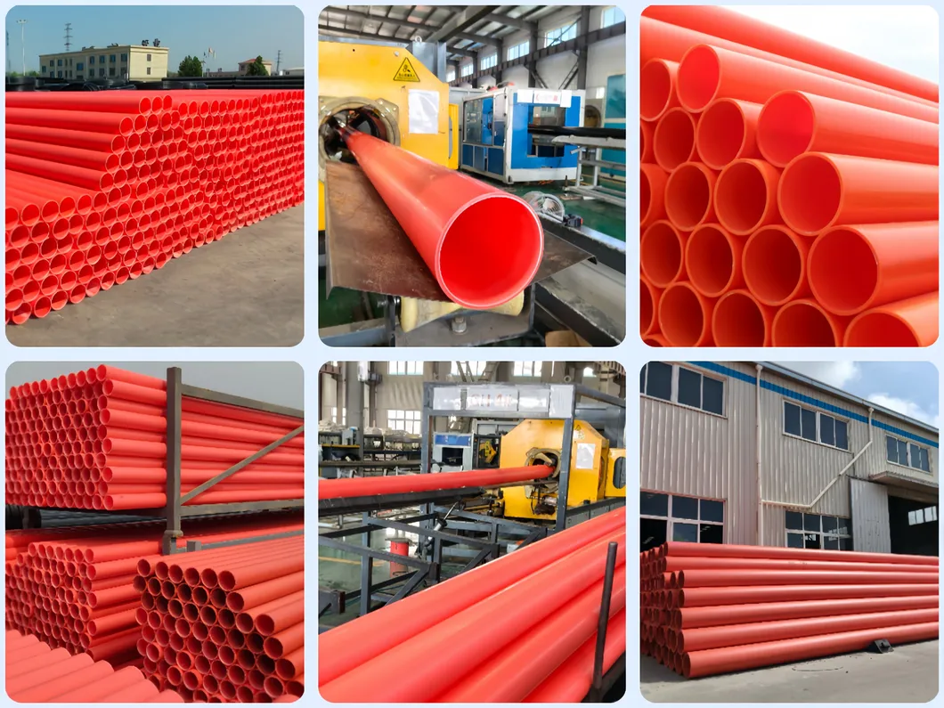 Heavy-Duty 160mm Mpp Power Cable Protection Pipe for Safety