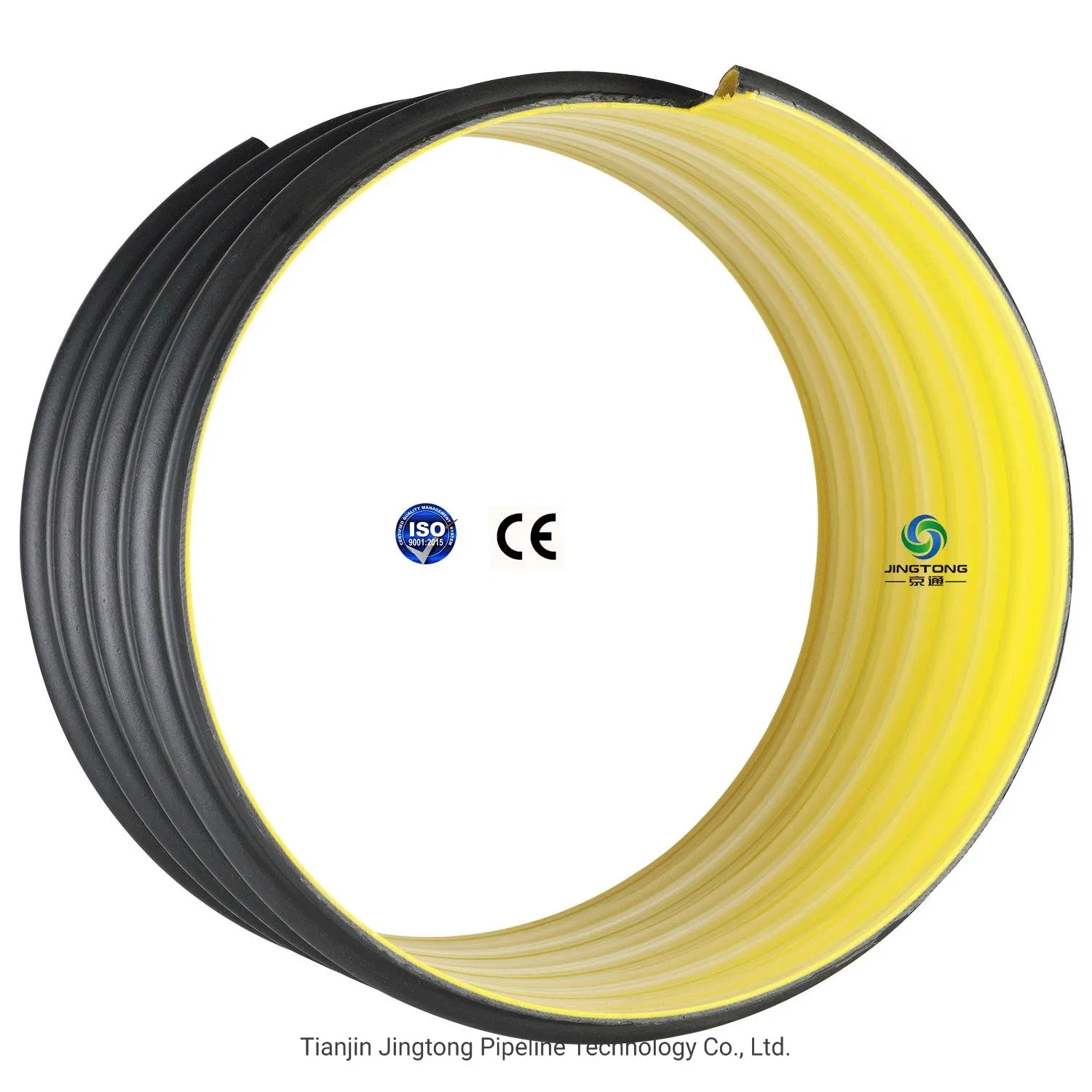 Spriral HDPE Pipe Reinforced with Steel Belt PE Corrugated Pipe for Drianage / Rain Water