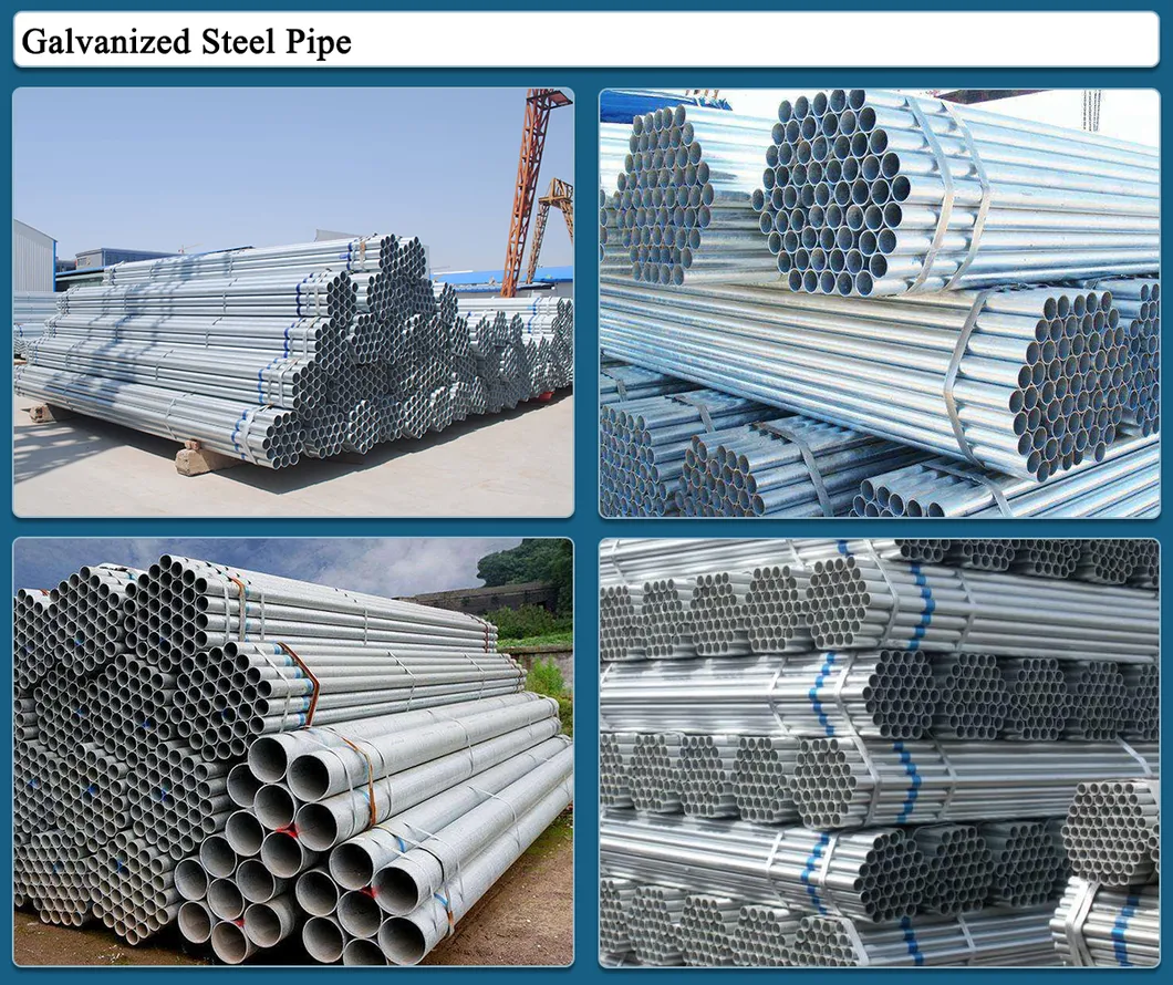 DIN1715 DN1626 DN40 DN60 Hot DIP Galvanized Steel Pipe Steel Structural Tube for Bunker House