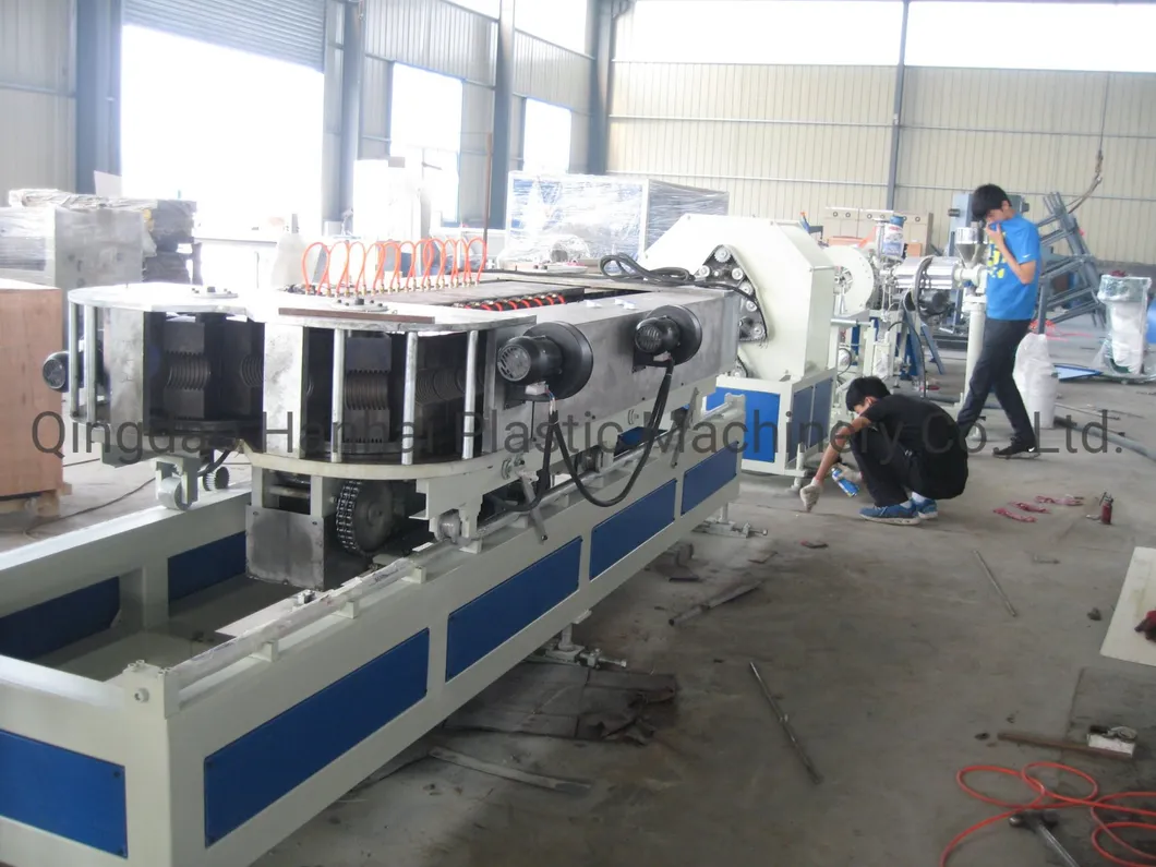 Fully Automatic PVC PE Double Wall Corrugated Wave Pipe with CE Certificate Plastic Extruder Production Line