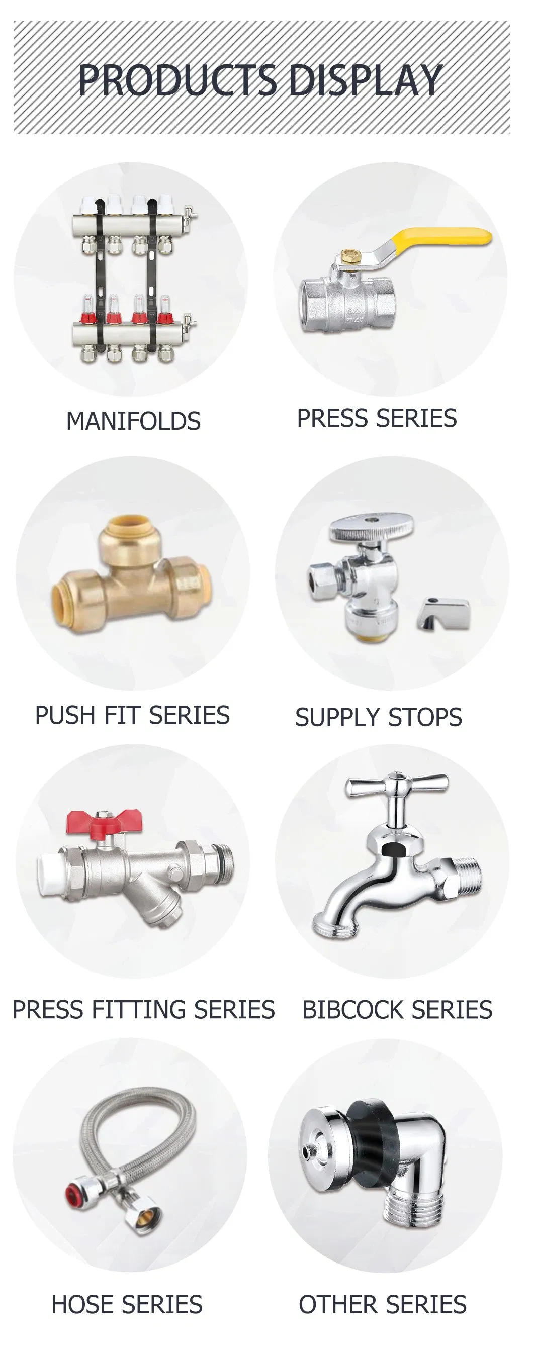 3 Way Brass Compression Fitting for PE Pipe Male Tee Fitting