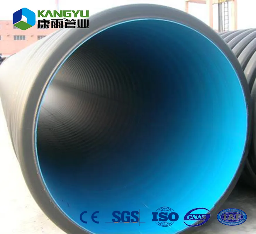 Anti-Static 63mm Diameter PVC Corrugated Pipe for Industrial Waste Discharge