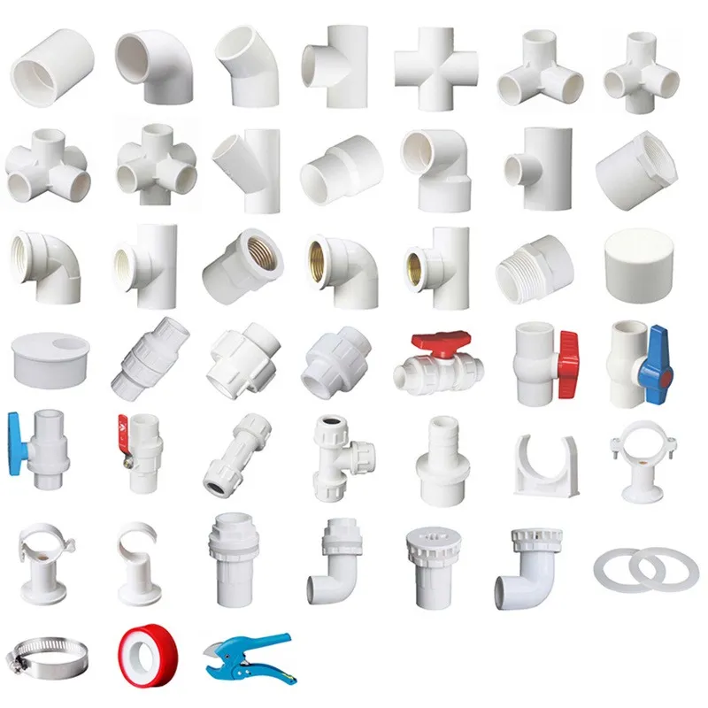 DIN Standard Plastic PVC Tube Pn10 Plumbing Coupling 4 Way Y-Tee Lateral Cross UPVC Elbow Union