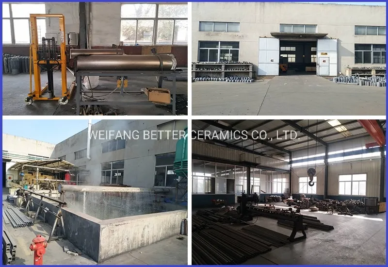 Heat and Wear Resistant Rbsic ceramic porous tube/Sisic cooling air pipe