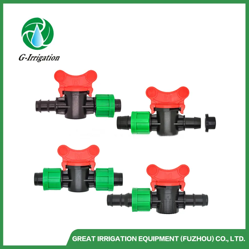 Drip Fittings Irrigation System Pipe Fitting for Tape Fitting Connectors Valve