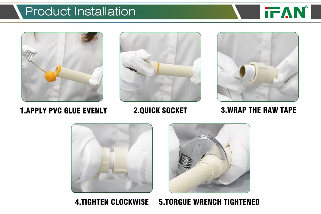 Ifan Customized All Sizes ASTM D2846 Water System Plastic CPVC Pipe