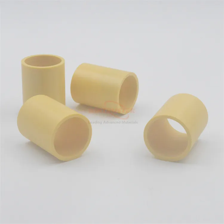 Long-Lasting Yellow MGO Stabilized Zirconia Ceramic Pipe