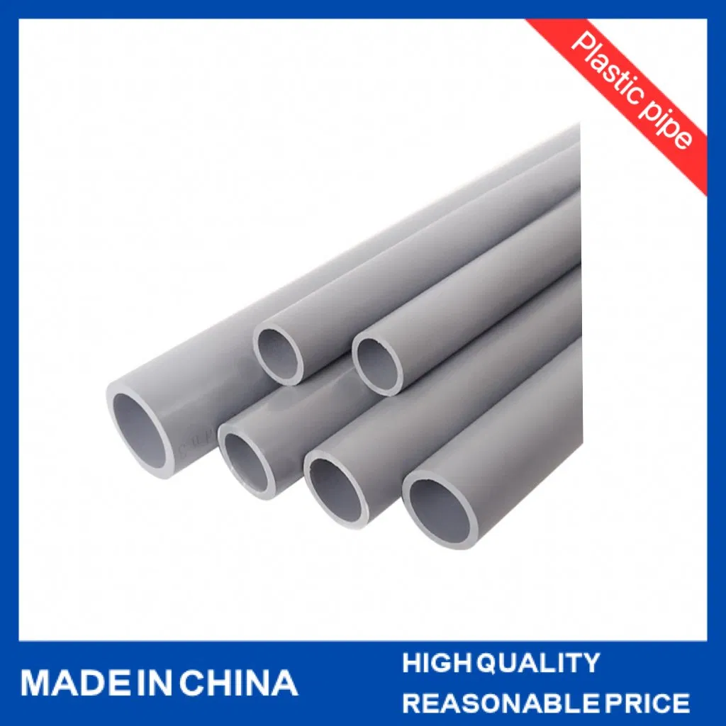 Custom Popular Style White Round Drain Pipe Supports Durable PVC Drain Tube