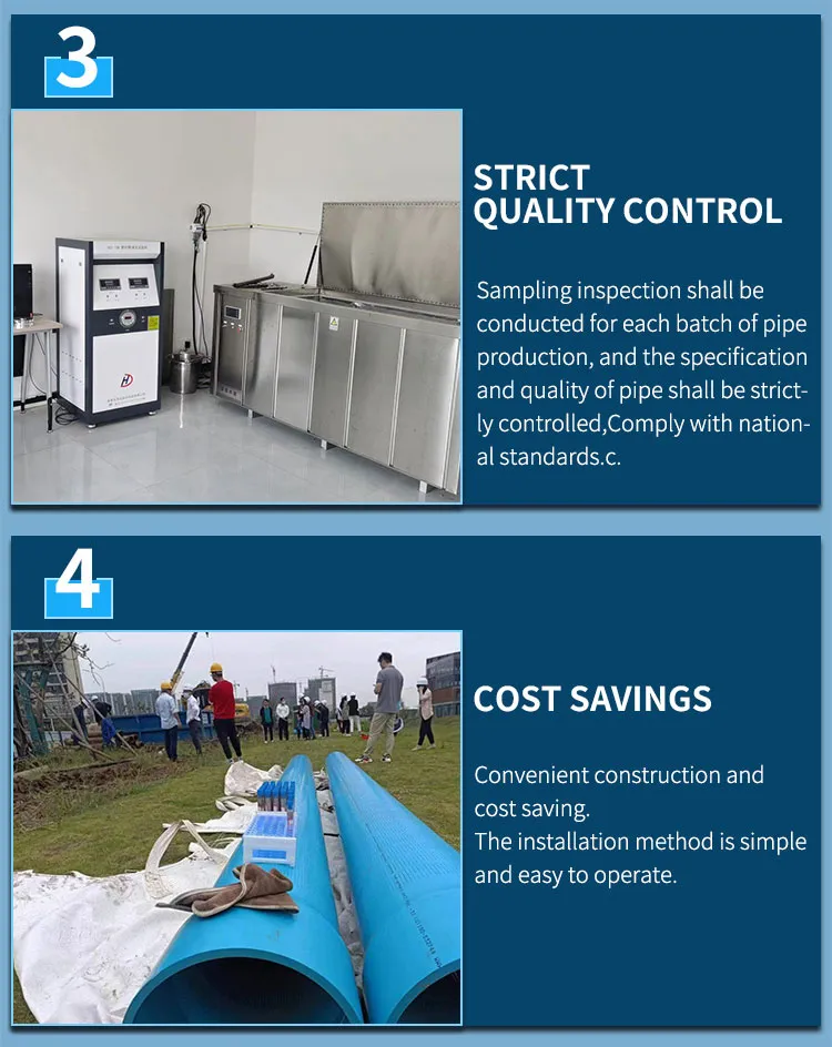 Anti Corrosion UV Stabilized Flush Threaded End 9 Inch PVC Water Well Casing Pipe with Thread End