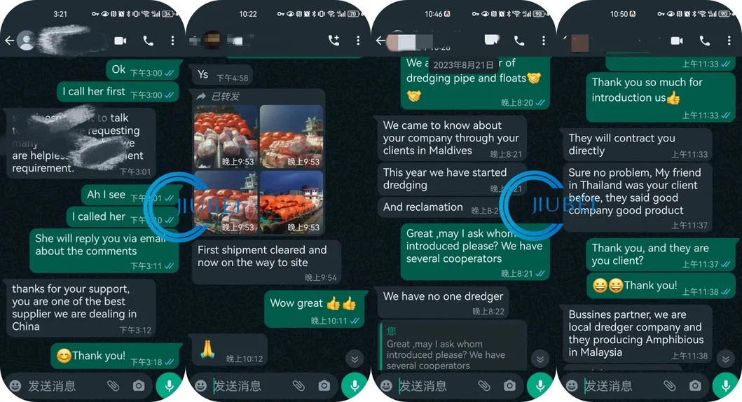 HDPE Pipeline with Floater HDPE Sand Slurry Dredging Pipe for Suction Dredger