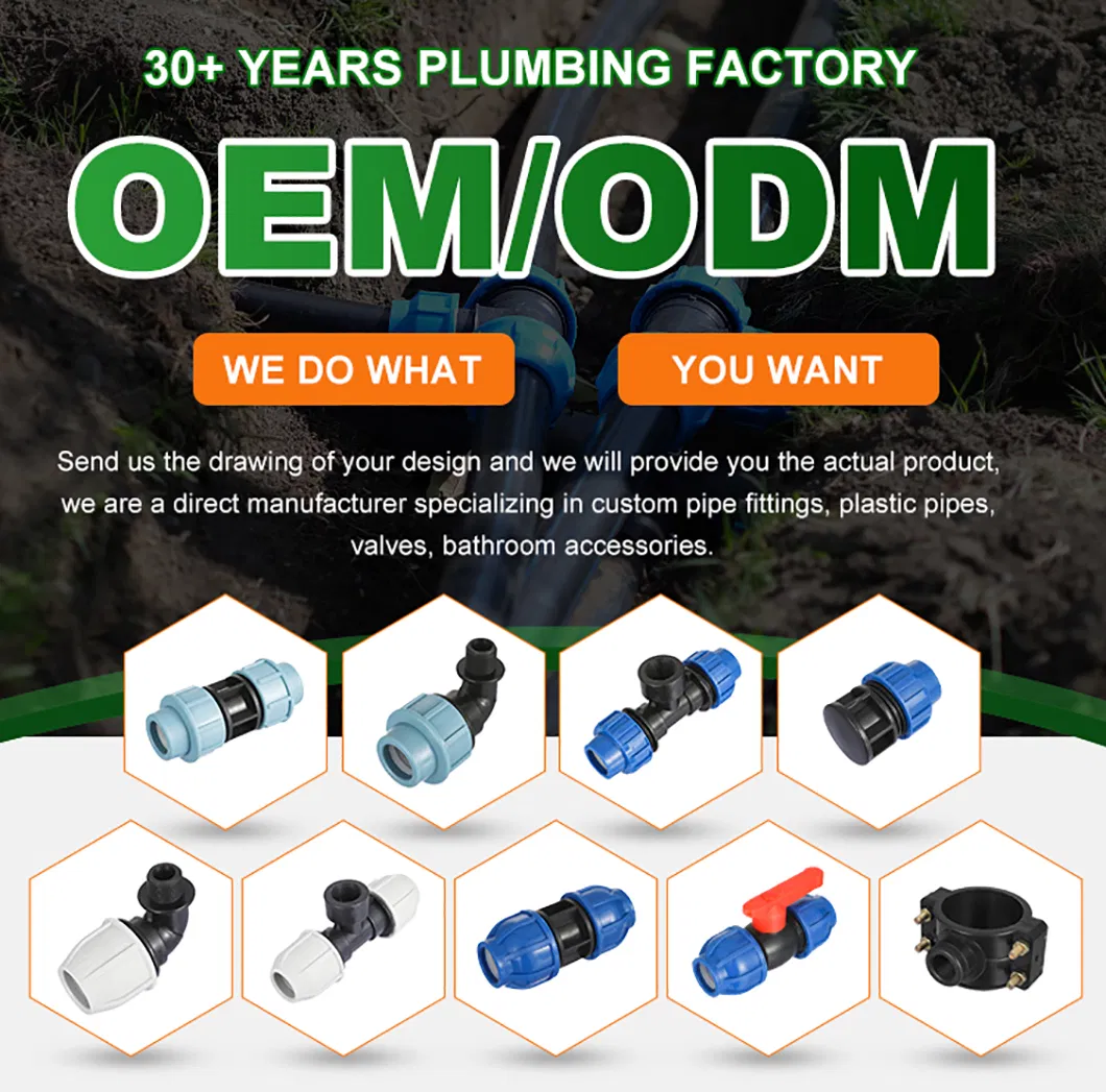 Ifan High Pressure PE Pipe Fitting Pipe Cap Plastic HDPE Pipe Fitting