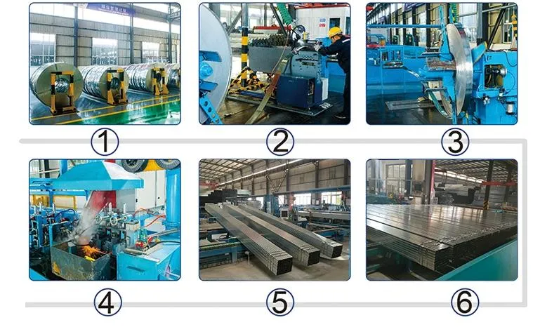 High Quality Rectangular Galvanized Steel Pipe Tube Square Factory Wholesale Cheap Price 6m Welding Cutting Bending Punching