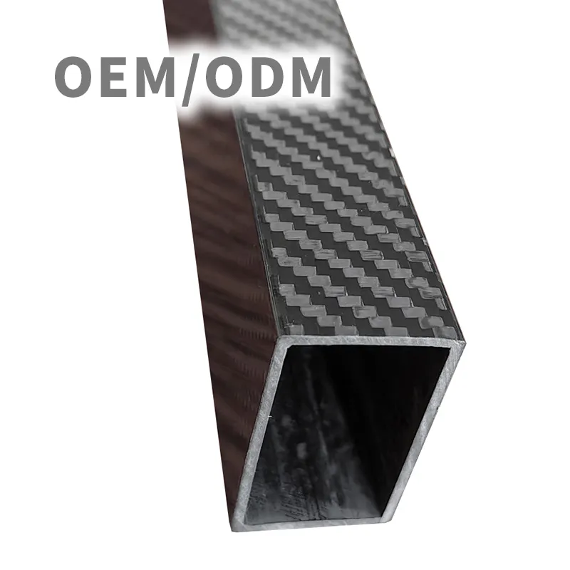 Special 3K Weaved Cloth Carbon Fiber Rectangular Tube