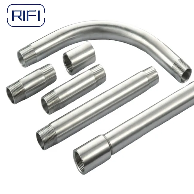 Galvanized Steel Reducing Bushing Steel Rigid Conduit Threaded Reducers Bushed Nipple