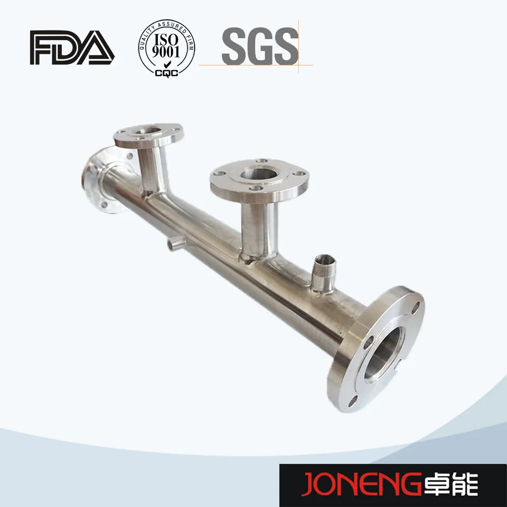 Sanitary Stainless Steel Female Threaded Pipe Section/Multi-Branch Pipe