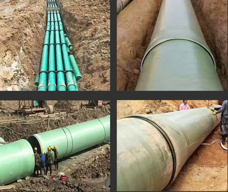 FRP Pipes, Rainwater Drainage, Spiral Pressure Biological Odor Removal Ventilation Pipe, Exhaust Gas Treatment Desulfurization Pipe