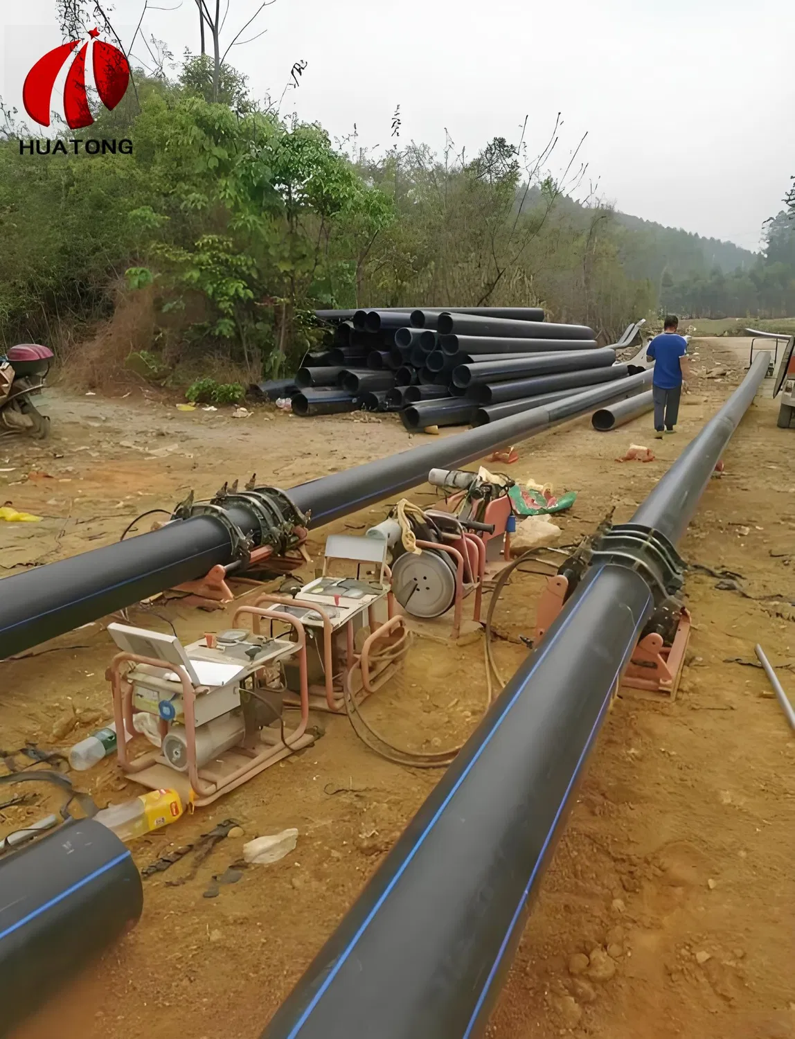 Factory Supply PE Drip Irrigation Pipe Grouting Water Drainage Polyethylene Plastic Pipe