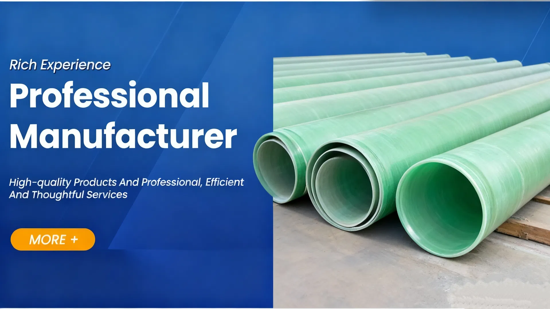 Temperature-Tolerant FRP Pipe -40℃~120℃ for Power Plants