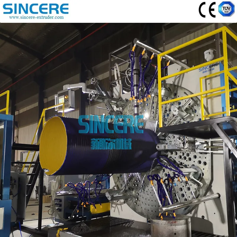 HDPE Hollow Wall Spiral-Wound Pipe Manufacturing Machine