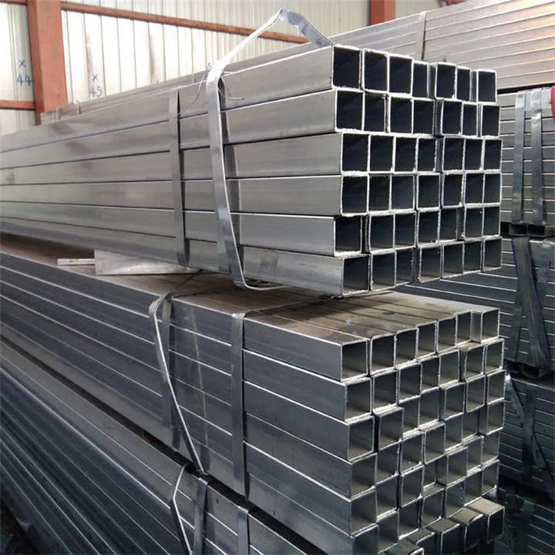 Scaffolding Pipe Sch40 Corrugated Square Hot DIP Galvanized Steel Pipe ERW Hollow Section Iron Recta