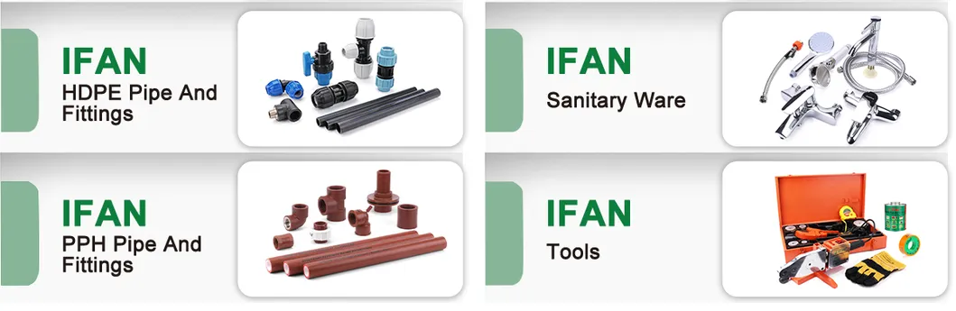 Ifan PVC CPVC UPVC HDPE Pph Plumbing Tube Hose Aluminum Al Plastic Corrugated Composite Floor Heating Pex PPR Pipe for Water Gas Irrigation