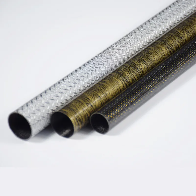 Carbon Fiber Thread Tube Roll Wrapped Epoxy Resin High Quality