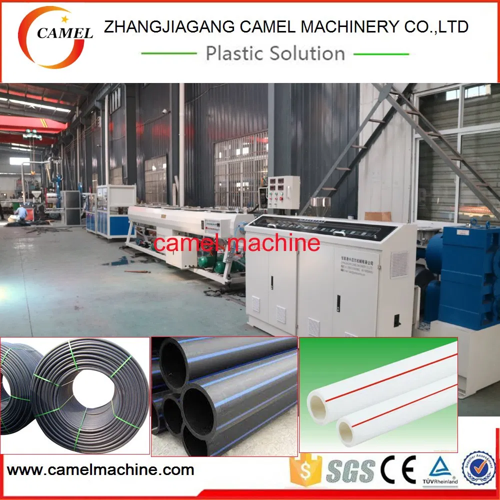 Single Screw Plastic Extruder PE Pipe Production Line