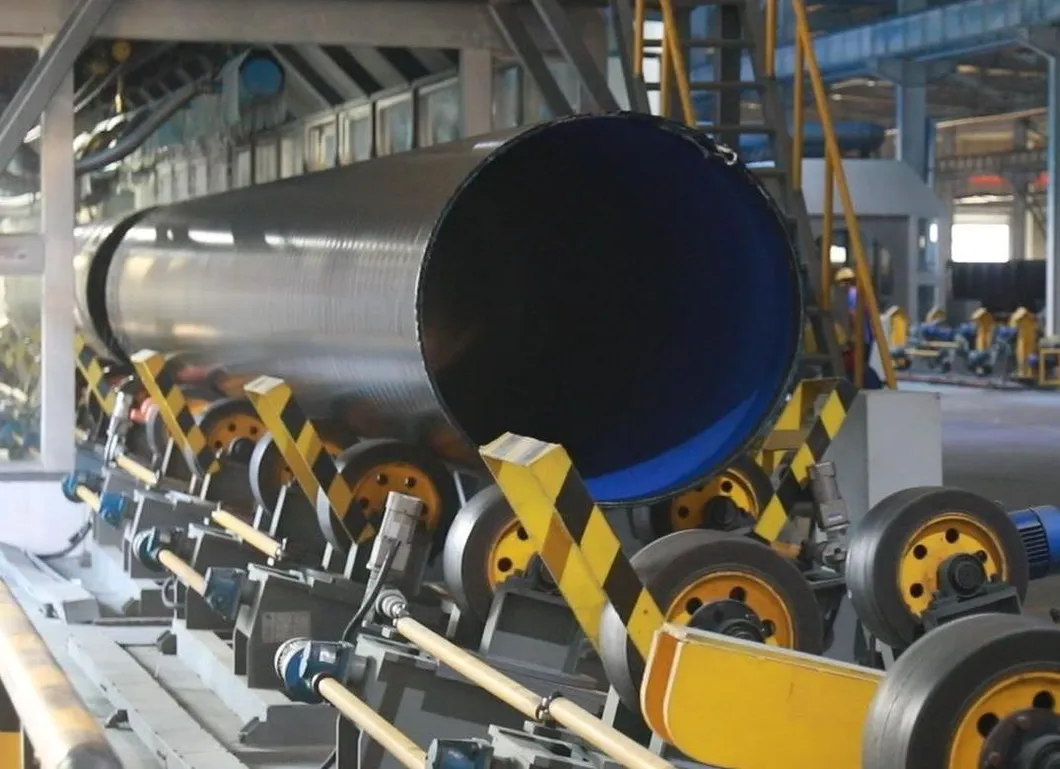 Large ASTM S235j2h Carbon SSAW Spiral Welded Pipe Pipeline 3PE 3lpe Epoxy Powder Coated for Gas Water Well Piling Steel Casing