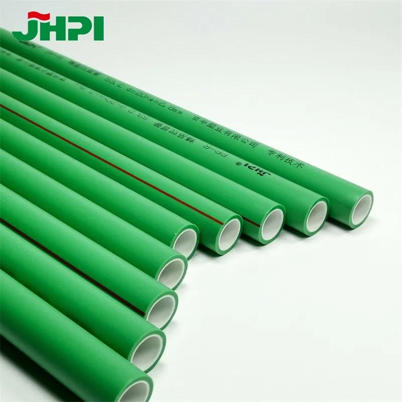 CE Certified Green PPR/PVC/PE Hot and Cold Water Pipes for Household Building Urban Water Supply