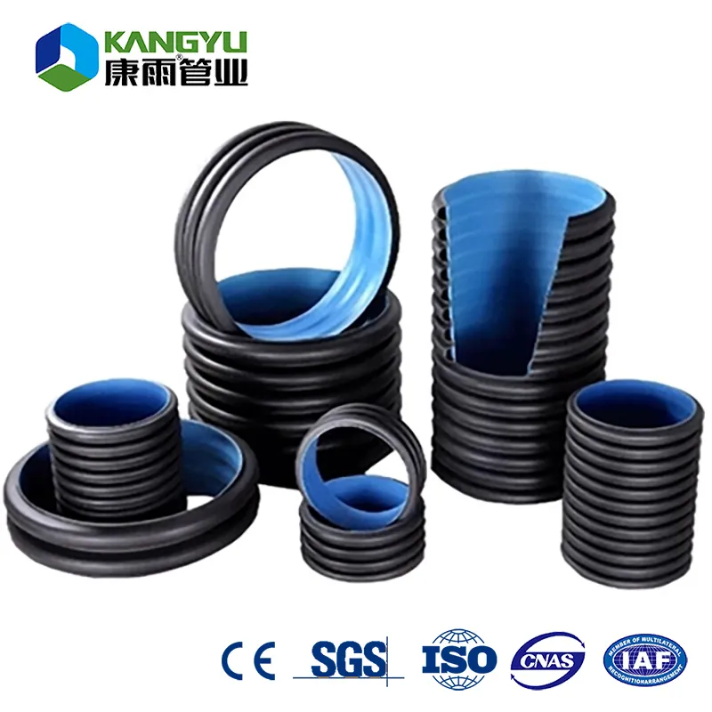 Anti-Static 63mm Diameter PVC Corrugated Pipe for Industrial Waste Discharge Anti-Static 63mm Diameter PVC Corrugated Pipe for Industrial Waste Discharge