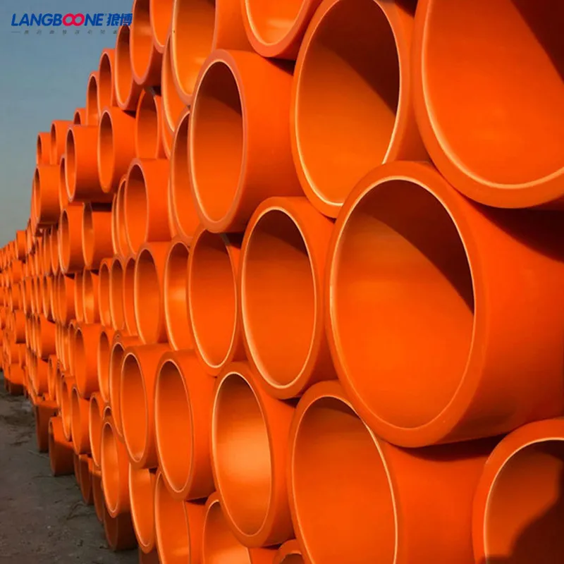 Mpp/UPVC Electrical Cable Conduit Pipe Sn40/DN175 Underground Cable Protection Pipe